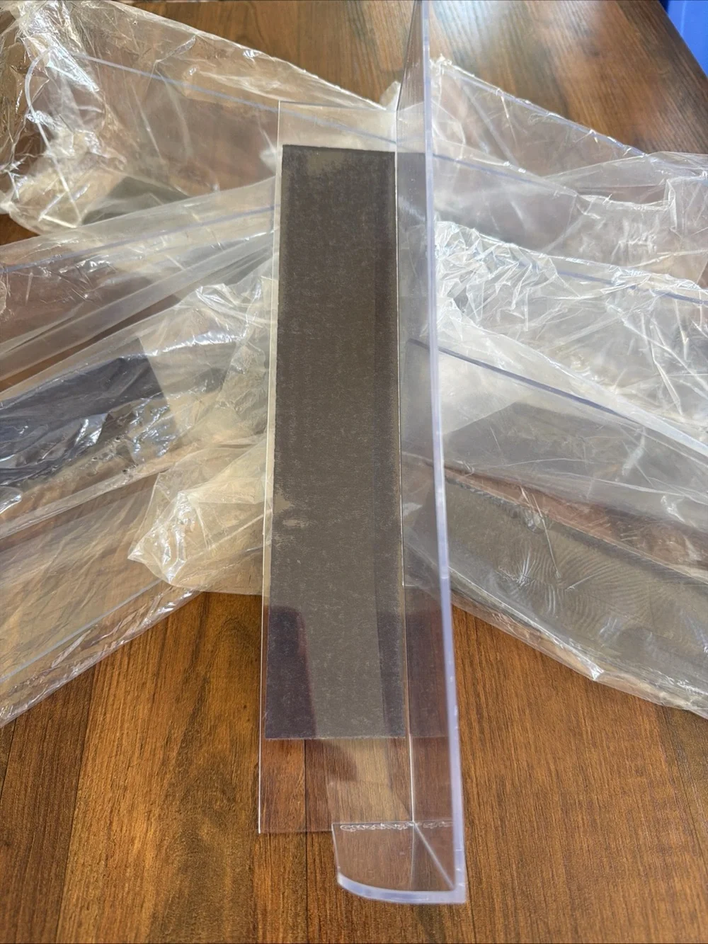 Set of 7 Clear Acrylic magnetic refrigerator shelves 12” NEW